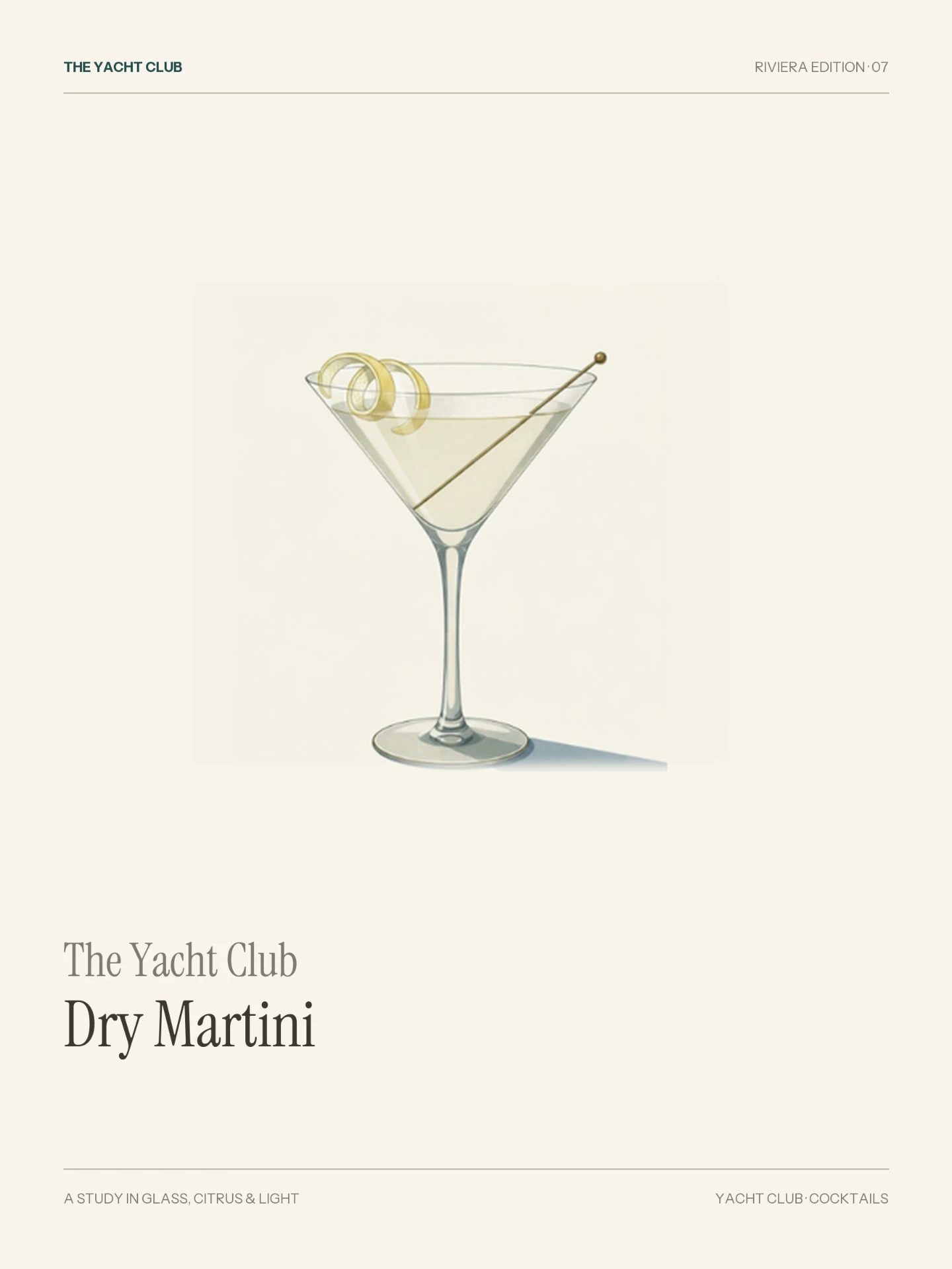 Riva Dolce Dry Martini