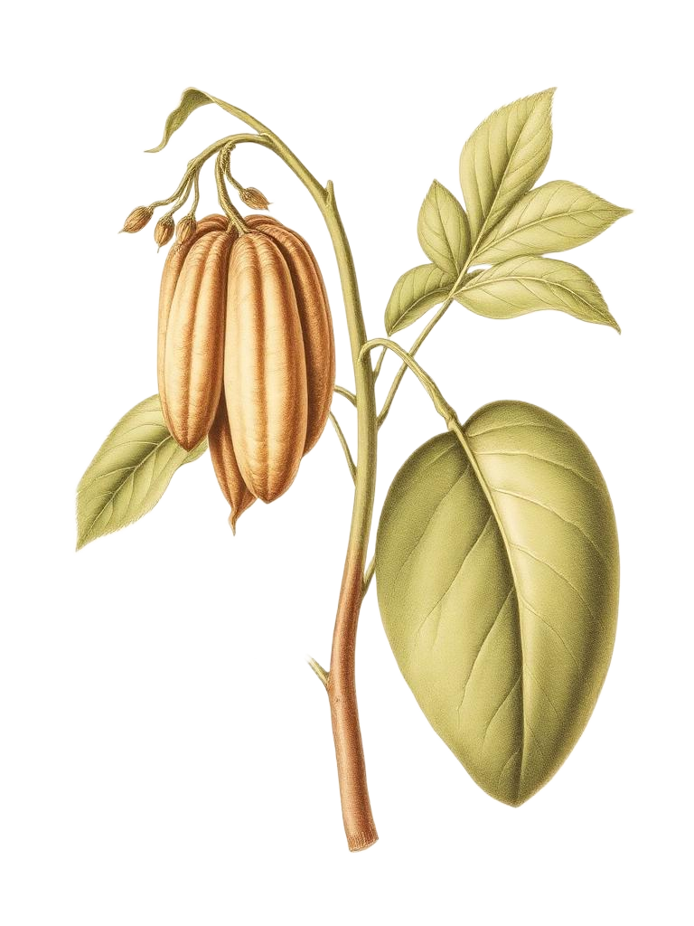 Cardamom botanical illustration