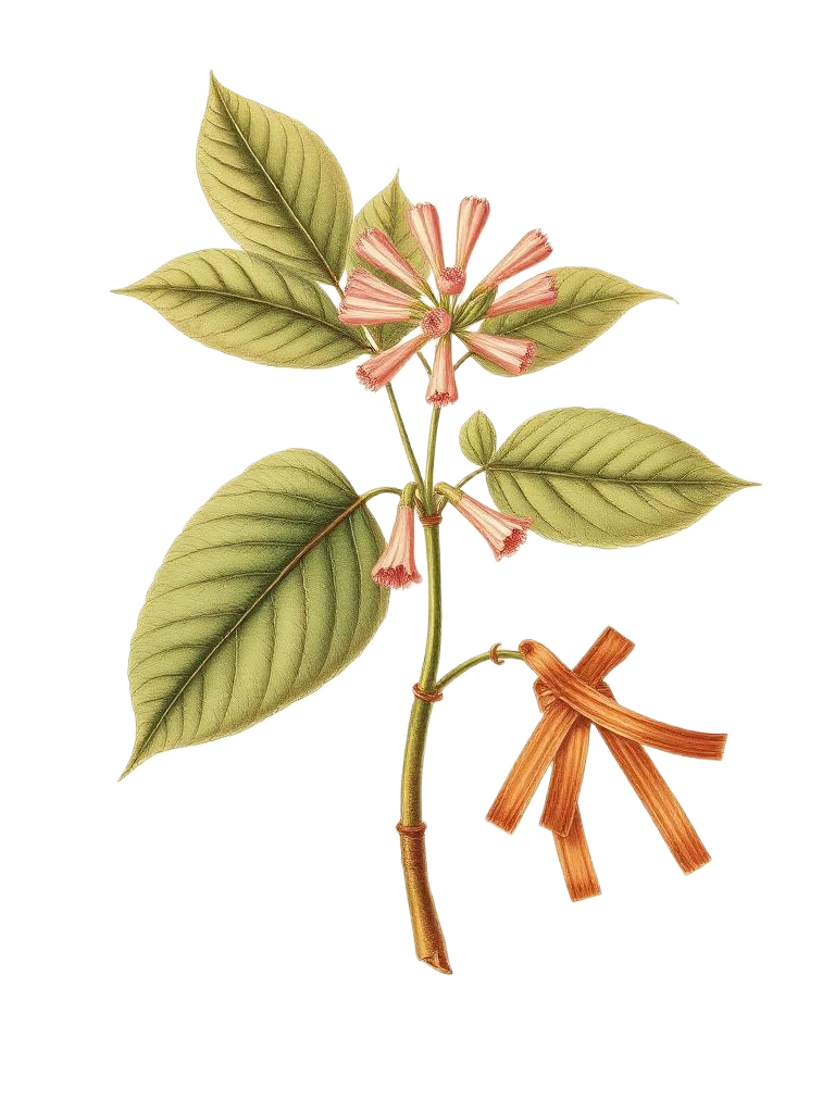 Cinchona botanical illustration