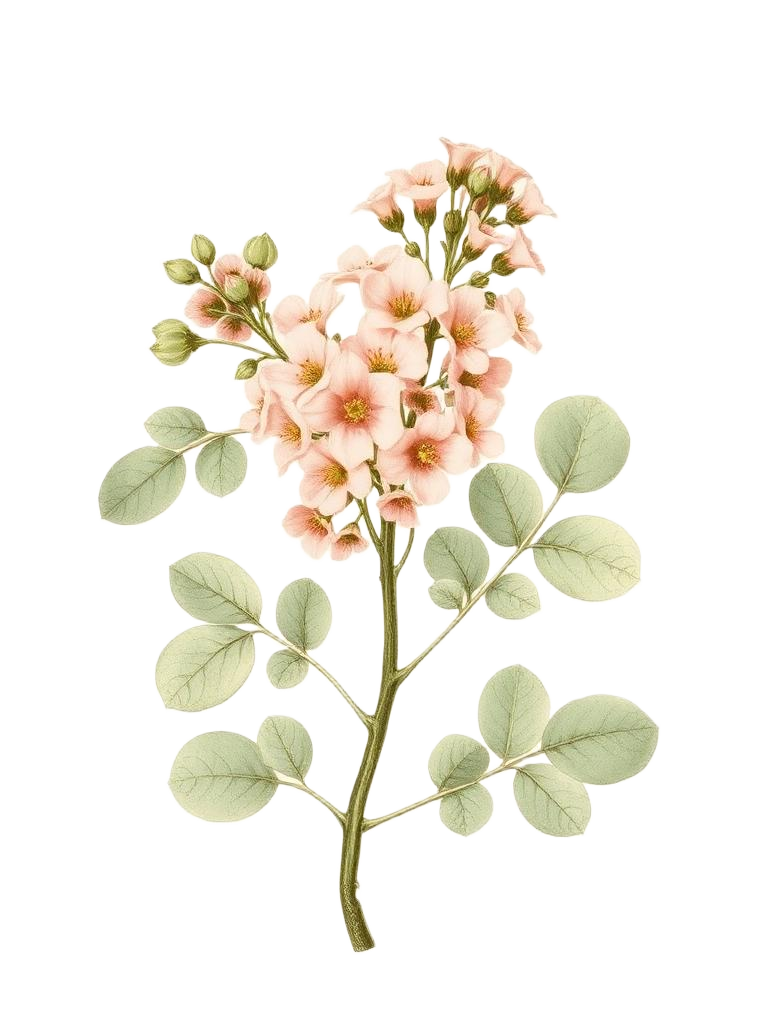 Dittany of Crete botanical illustration
