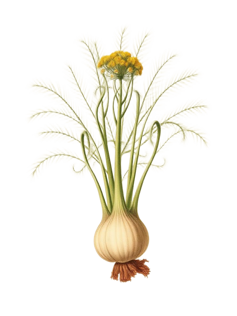 Fennel botanical illustration