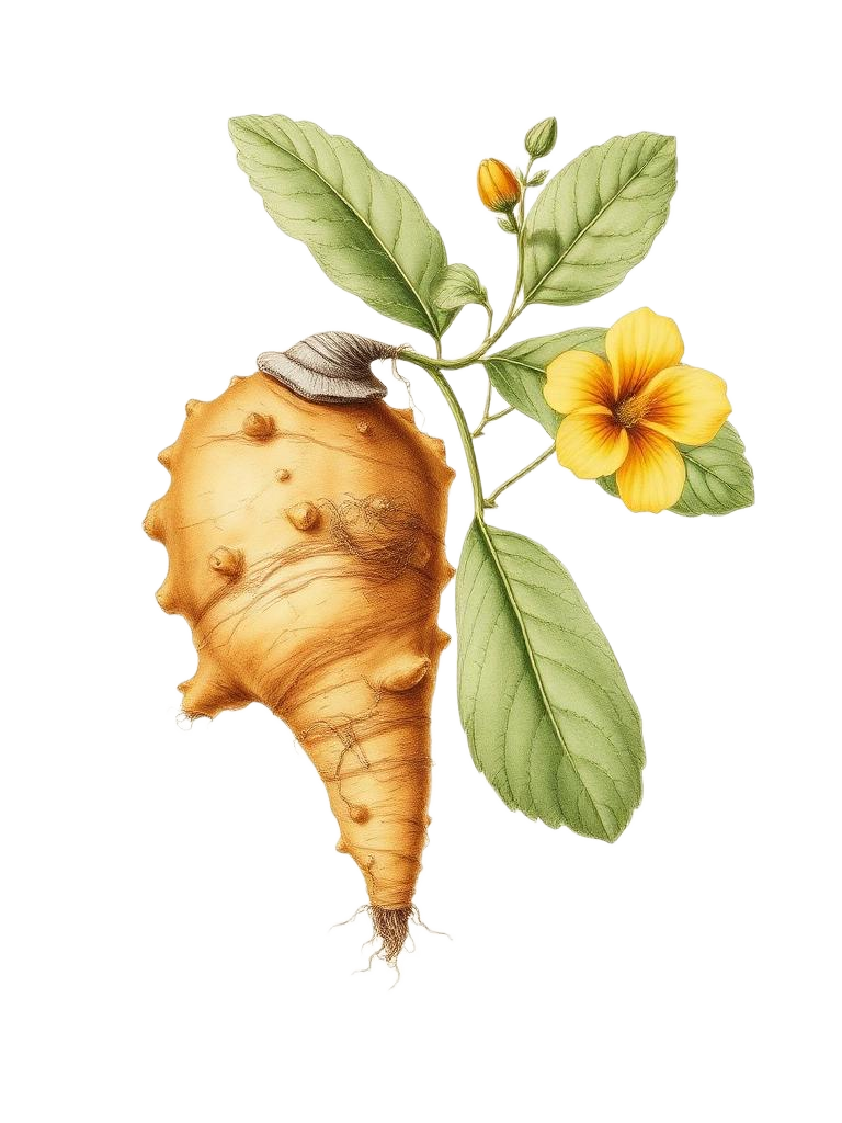 Ginger botanical illustration
