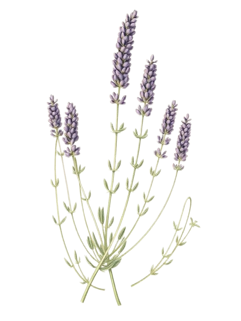 Lavender botanical illustration