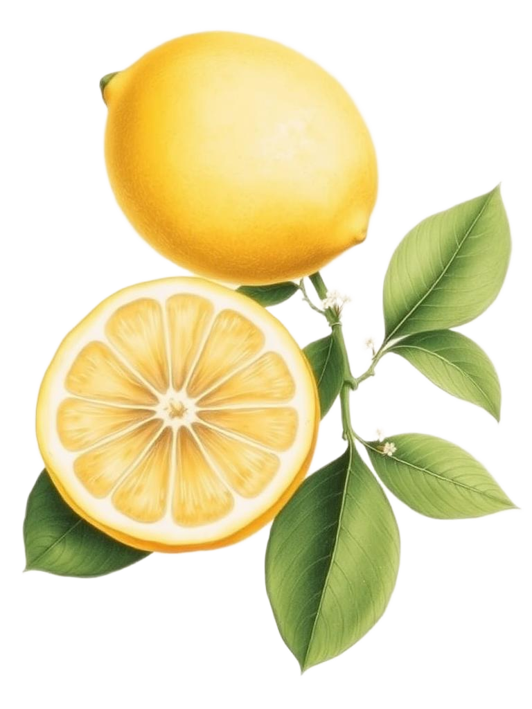 Lemon botanical illustration